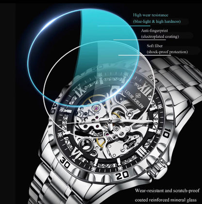 Men's Luxury Hollow Out Automatic Mechanical Watch