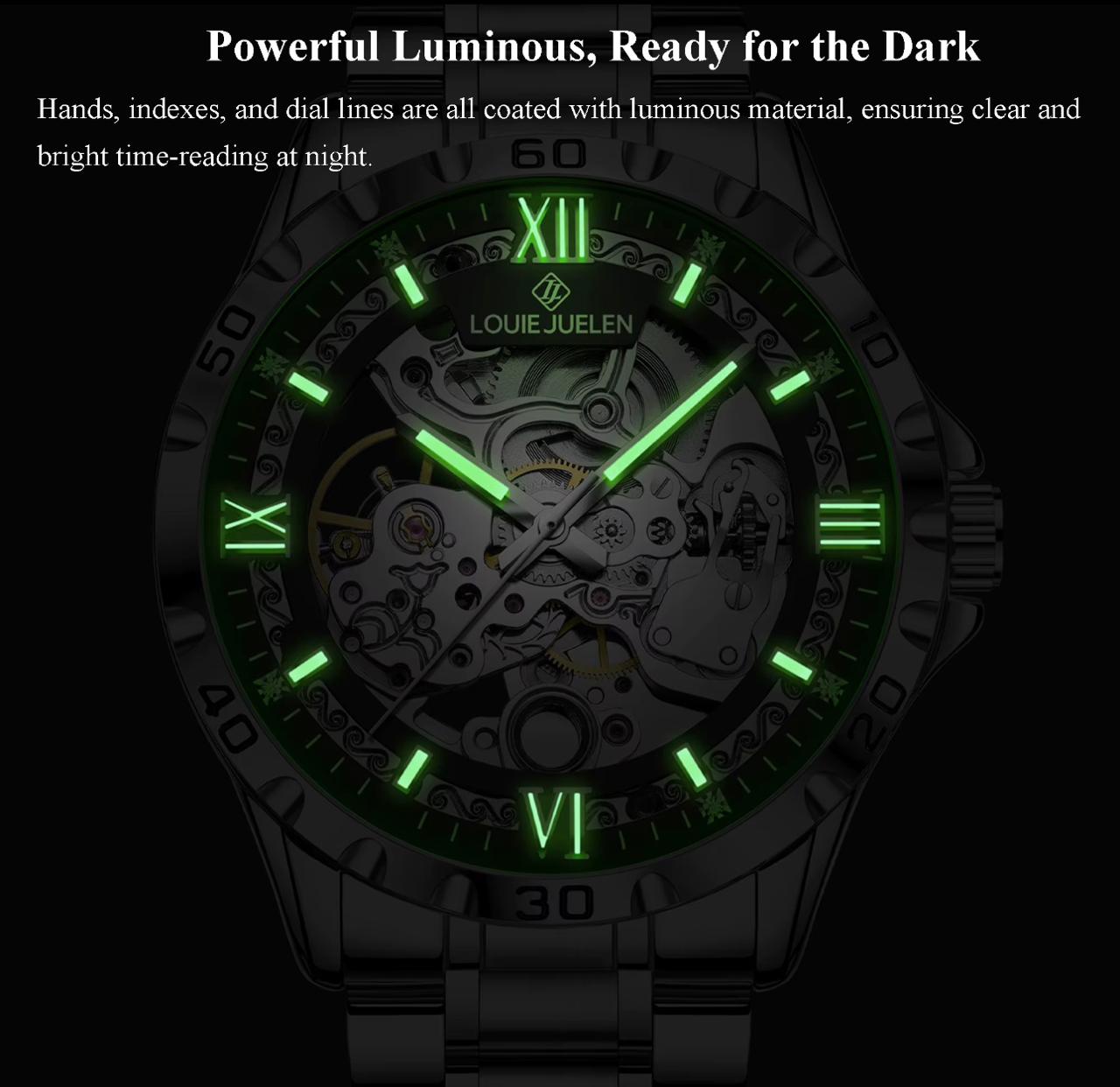 Men's Luxury Hollow Out Automatic Mechanical Watch